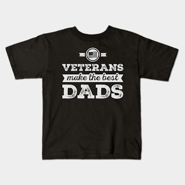 Veteran Dad Kids T-Shirt by veerkun